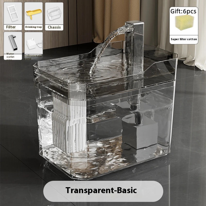 Fontaine à eau silencieuse pour chat et chient - Filtre USB 1200ml
