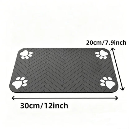 Tapis de protection antidérapant pour gamelles — chats et chiens