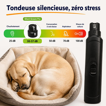 Lime à ongles électrique silencieuse pour chats et chiens