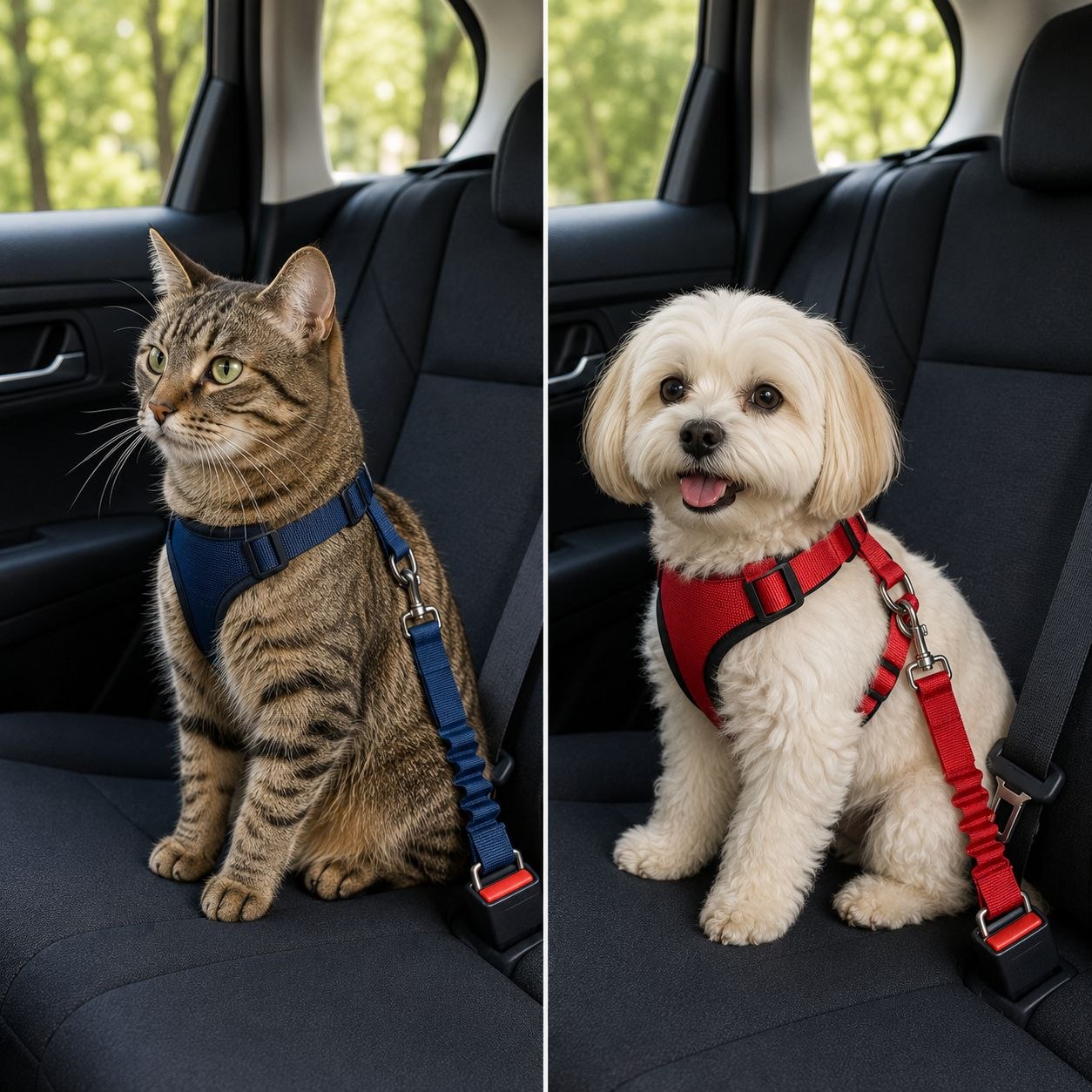 Ceinture de sécurité réglable pour chien en voiture